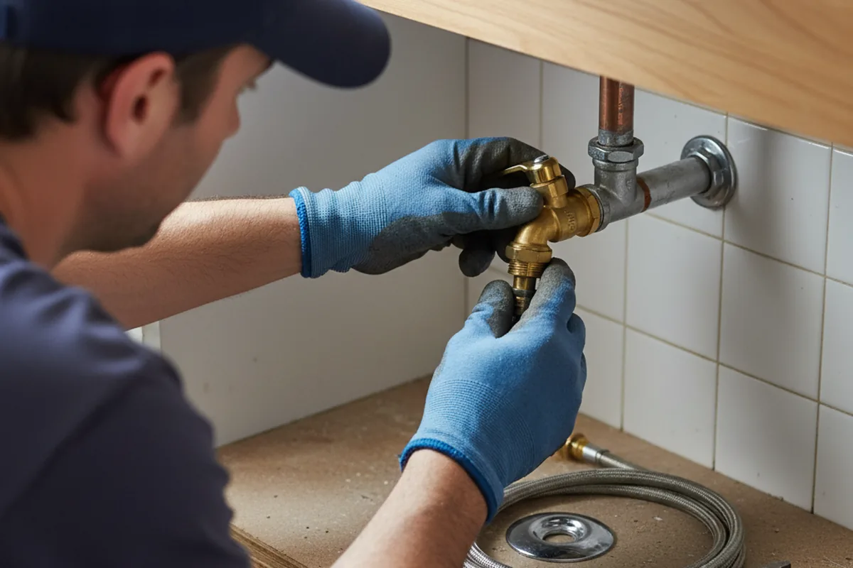 Shutoff valve and fitting work during Emergency Plumbing in Oceanside